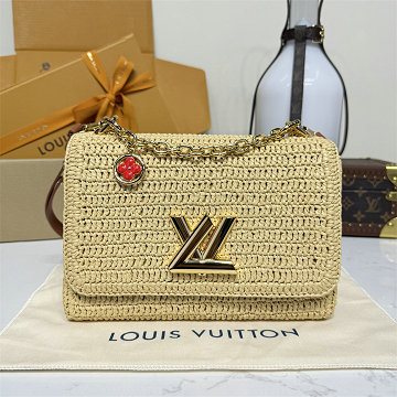ルイヴィトン LOUISVUITTON 057-M143092025年新作 ツイスト PM ショルダーバッグ チュラルタン ラフィア