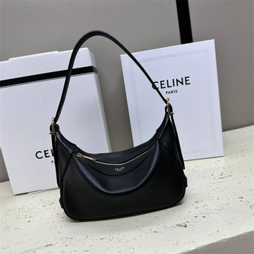 セリーヌ CELINE 2025年新作 ロミー ミニ ホーボーバッグ ハンドバッグ ソフトレザー カーフスキン レディース