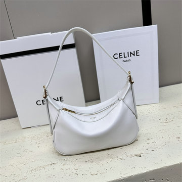 セリーヌ CELINE 2025年新作 ロミー ミニ ホーボーバッグ ハンドバッグ ソフトレザー カーフスキン レディース