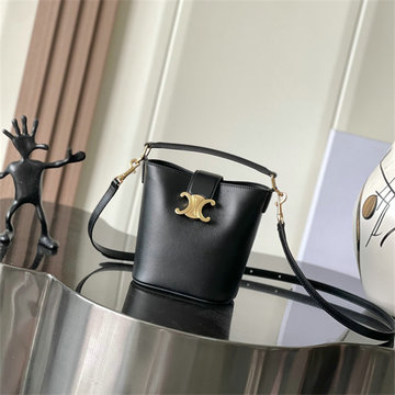セリーヌ CELINE 2025年新作 ミニ バケット ルイーズ ショルダーバッグ スムースカーフスキン
