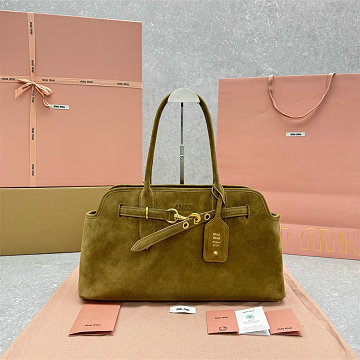 ミュウミュウ MIUMIU 057-MM5BG310RZS2025年新作 アバンチュール ナッパレザー ホーボーバッグ ショルダーバッグ レディース