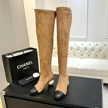 商品名称：シャネル CHANEL 26-CHJ25106GR  2025年新作 ロングブーツ ローヒールシューズ レディース