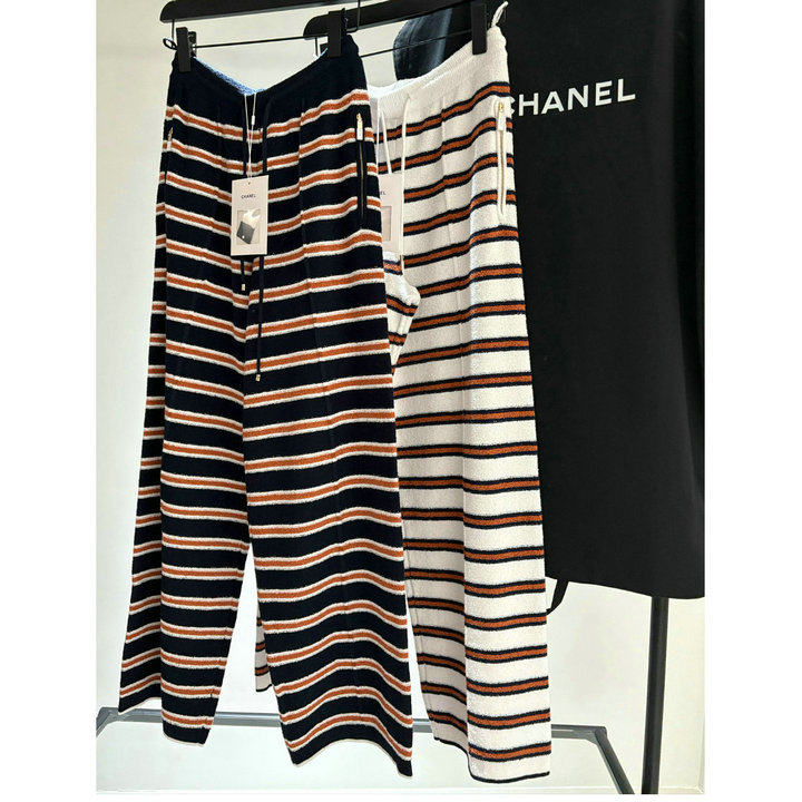 商品細詳を見る:シャネル CHANEL 2026年新作 ドローストリングパンツ ストレート ワイドパンツ カジュアル レディース