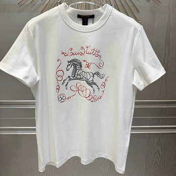 商品細詳を見る:ルイヴィトン LOUISVUITTON 2026年新作 ショートスリーブTシャツ コットンジャージー クルーネック レディース