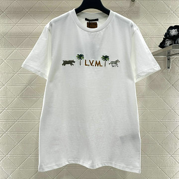 商品細詳を見る:ルイヴィトン LOUISVUITTON 2026年新作 LV ザ ダージリン リミテッド エンブロイダリー ショートスリーブ Tシャツ クルーネック