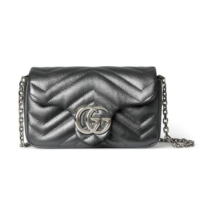 商品細詳を見る:グッチ GUCCI 2025年新作 841290 GGマーモント クリスタル ミニ ショルダーバッグ チェーンポーチ