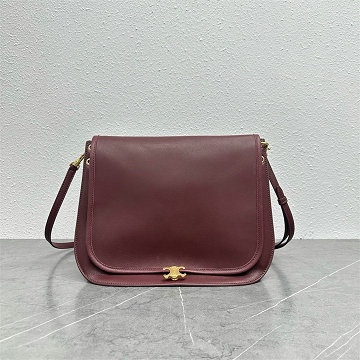 商品名称：セリーヌ CELINE 2025年新作 123632 ブザス ソフト トリオンフ ショルダーバッグ フラップバッグ メンズ