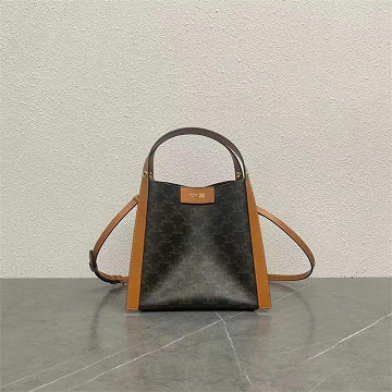 商品名称：セリーヌ CELINE 2025年新作 スモール キューボ バッグ トートバッグ ショルダーバッグ トリオンフキャンバス カーフスキン