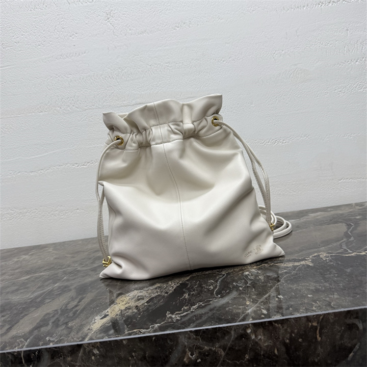 商品名称：セリーヌ CELINE 2026年 スモール クリスタル ポーチ ショルダーバッグ ドローストリングバッグ レディース
