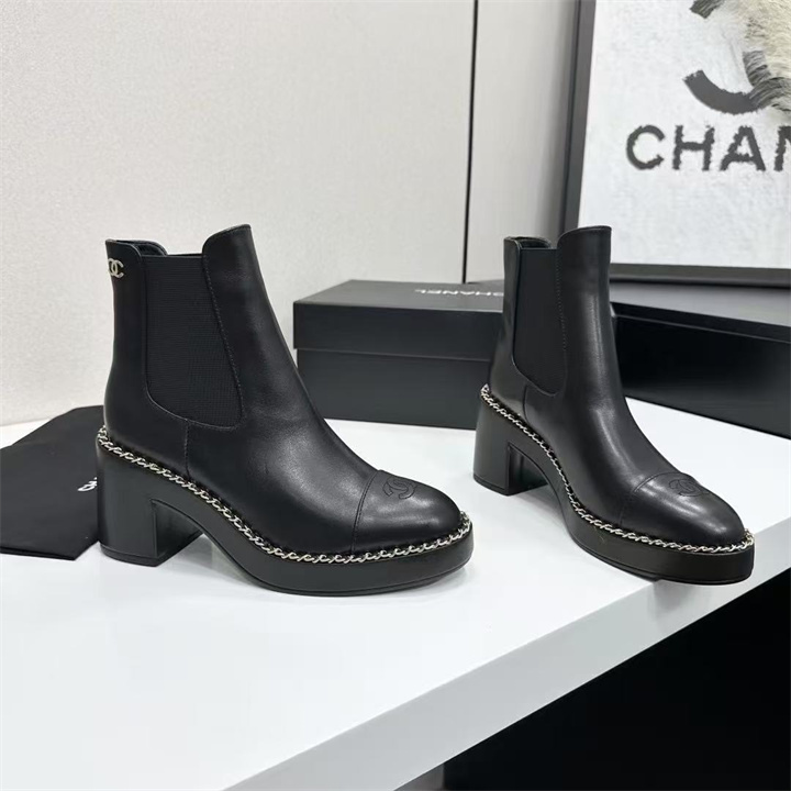 商品名称：シャネル CHANEL 2026年 ショートブーツ ミディヒール カジュアルシューズ 靴 レディース