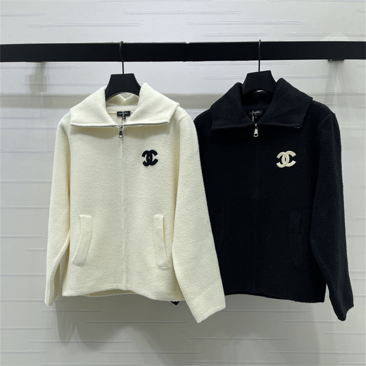 シャネル CHANEL 2026年 レディース ニットカーディガン ジップコート 無地 長袖 おしゃれ 秋冬 トップス