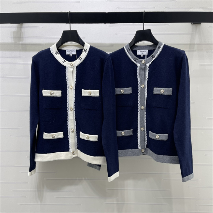 シャネル CHANEL 2026年 レディース ニット カーディガン 長袖 クルーネック シンプル カジュアル 秋冬 トップス