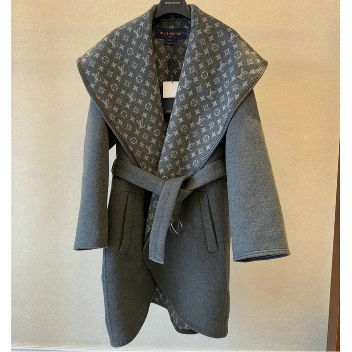 ルイヴィトン LOUISVUITTON 2026年 レディース リバーシブル フーデッド ラップコート 長袖 カジュアル シンプル おしゃれ