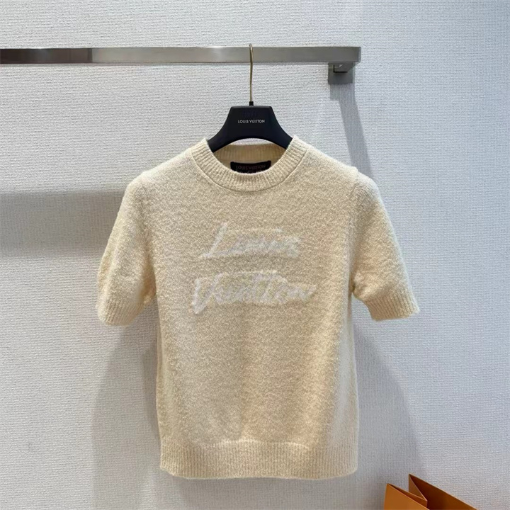 ルイヴィトン LOUISVUITTON 2026年 ニット セーター 半袖 クルーネック シンプル 秋冬 カジュアル