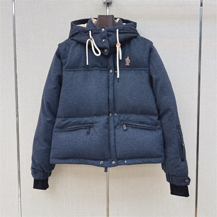 商品名称：モンクレール MONCLER 2026年 ダウンジャケット 袖取り外し可能 ボリュームシルエット ショート丈 秋冬 防寒 アウター カジュアル