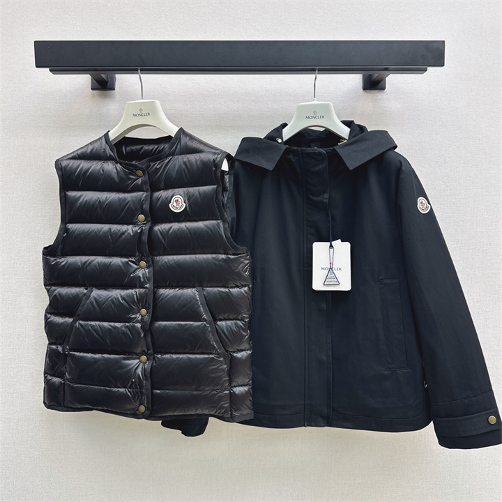 商品名称：モンクレール MONCLER 2026年 ダウンジャケット 2点セット スタンドカラー ライトアウター ジャケット ダウンベスト カジュアル 秋冬 防寒