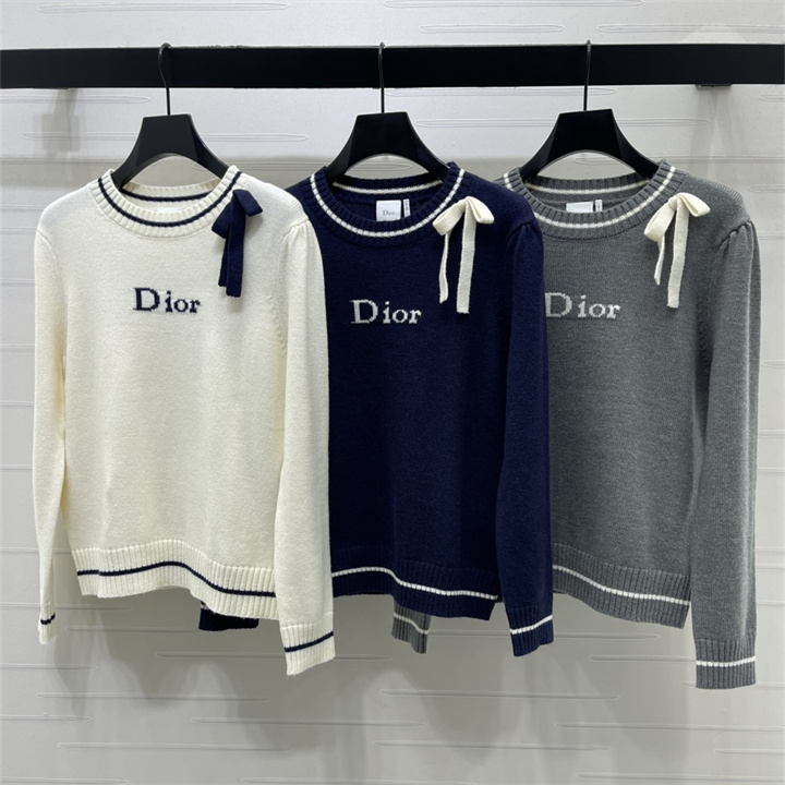 商品名称：クリスチャンディオール CHRISTIAN DIOR 2026年 レディース ニット セーター 長袖 クルーネック 秋冬 カジュアル