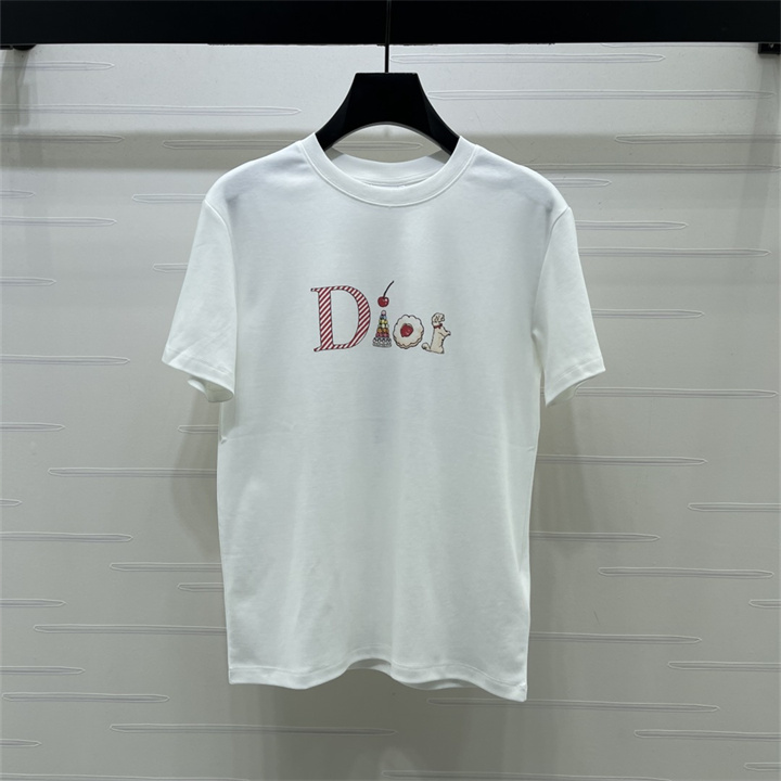 商品名称：クリスチャンディオール CHRISTIAN DIOR 2026年 レディース Tシャツ 半袖 クルーネック カジュアル
