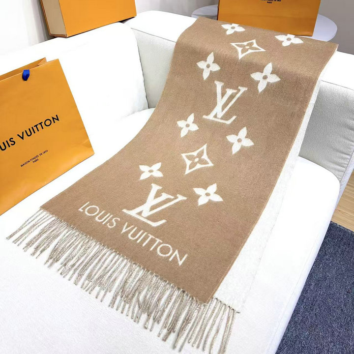 ルイヴィトン LOUISVUITTON 2026年 レディース リバーシブルストール ロング マフラー ショール 秋冬 おしゃれ