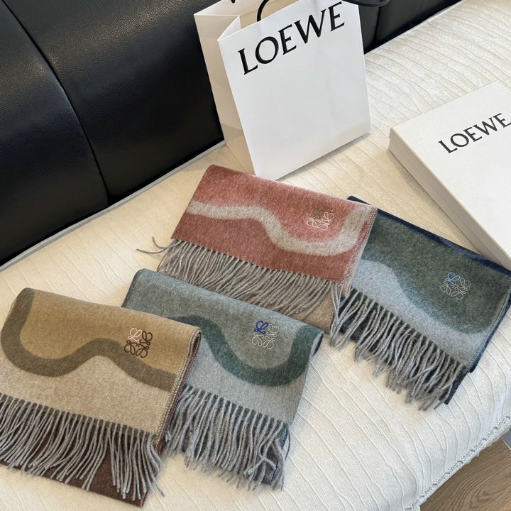 ロエベ LOEWE 2026年 ロング マフラー ストール 秋冬 防寒 保暖 おしゃれ シンプル カジュアル
