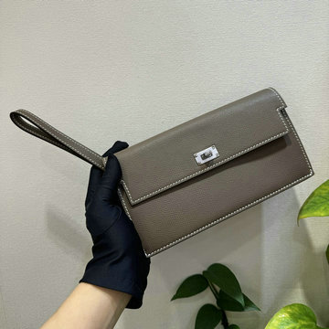 商品名称：エルメス HERMES 2026年 財布 ケリー ポケット ロング クラッチバッグ ストラップ付き 長財布