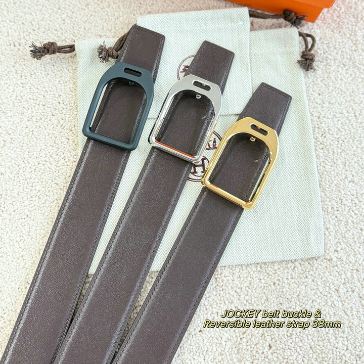 商品名称：エルメス HERMES 2026年 ベルト Jockey バックル レザー メンズ