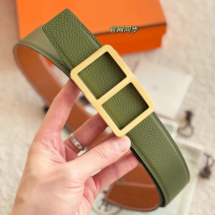 エルメス HERMES 2026年 ベルト OSCAR バックル レザー メンズ