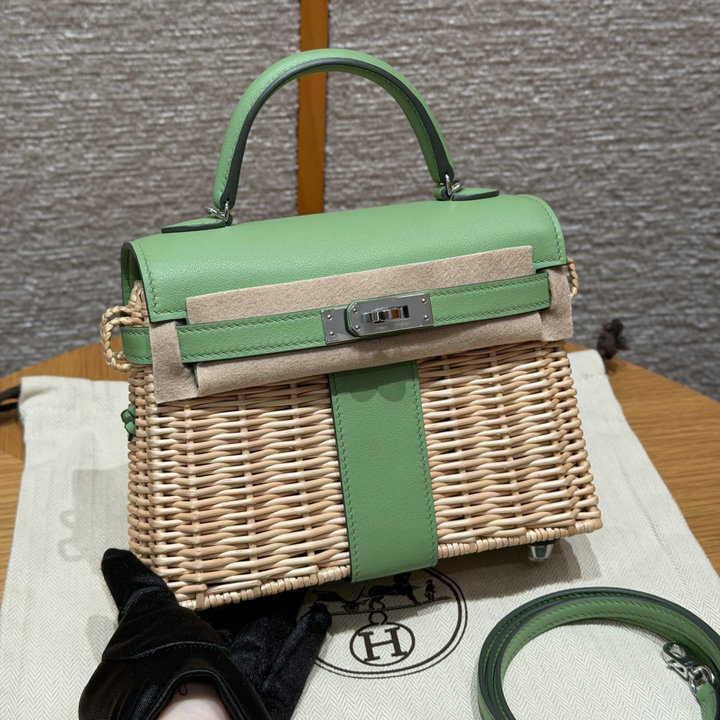 エルメス HERMES 2026年 ケリー ピクニック トップハンドルバッグ トートバッグ ショルダーバッグ レディース