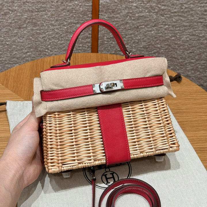 エルメス HERMES 2026年 ケリー ピクニック トップハンドルバッグ トートバッグ ショルダーバッグ レディース