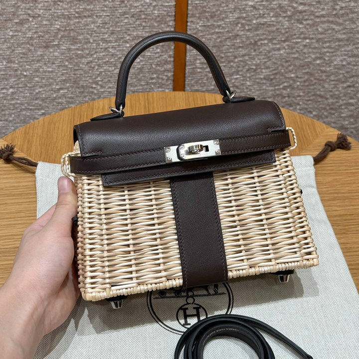 エルメス HERMES 2026年 ケリー ピクニック トップハンドルバッグ トートバッグ ショルダーバッグ レディース