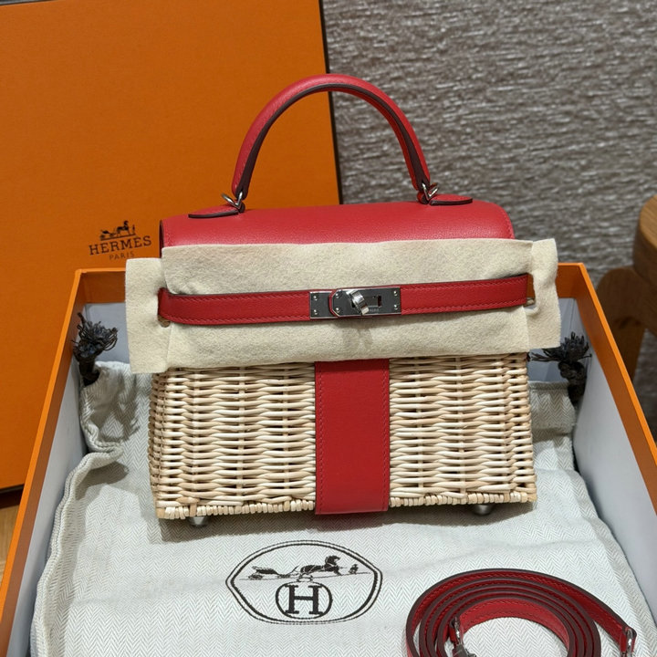 エルメス HERMES 2026年 ケリー ピクニック トップハンドルバッグ トートバッグ ショルダーバッグ レディース