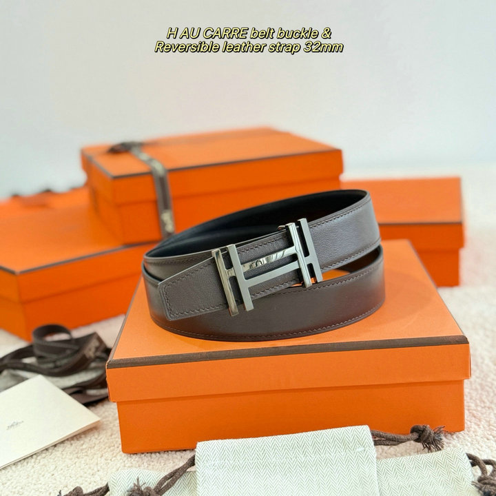 商品名称：エルメス HERMES 2026年 ベルト H au Carre バックル レザー メンズ