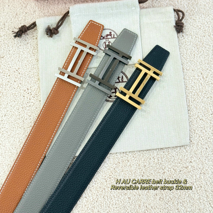 商品名称：エルメス HERMES 2026年 ベルト H au Carre バックル レザー メンズ