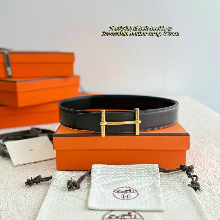 商品名称：エルメス HERMES 2026年 ベルト H Dancre バックル レザー メンズ