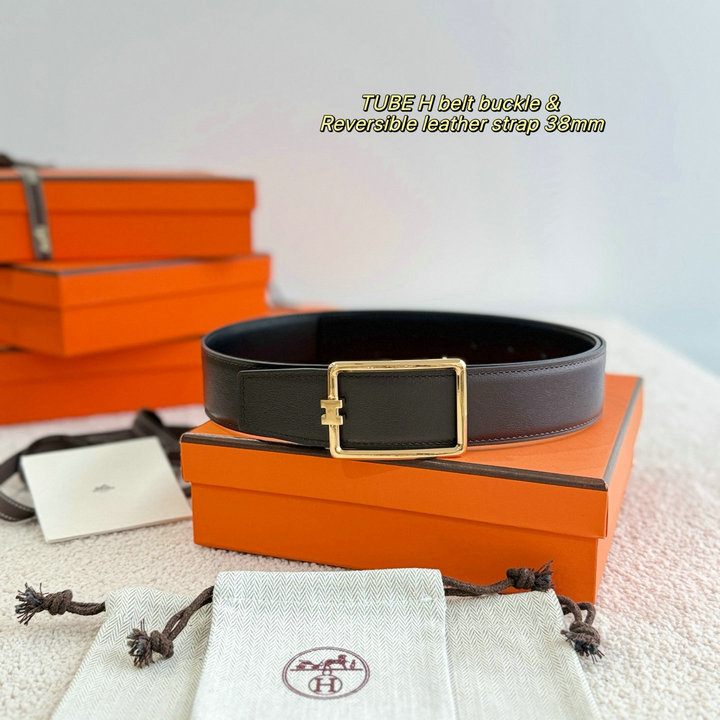 商品名称：エルメス HERMES 2026年 ベルト TUBE H バックル レザー メンズ