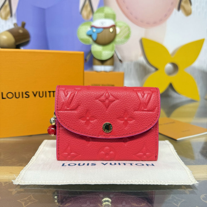 商品名称：ルイヴィトン LOUISVUITTON 2026年 M28989 ポルトモネ ロザリ 二つ折り財布 小銭入れ モノグラム アンプラント レザー