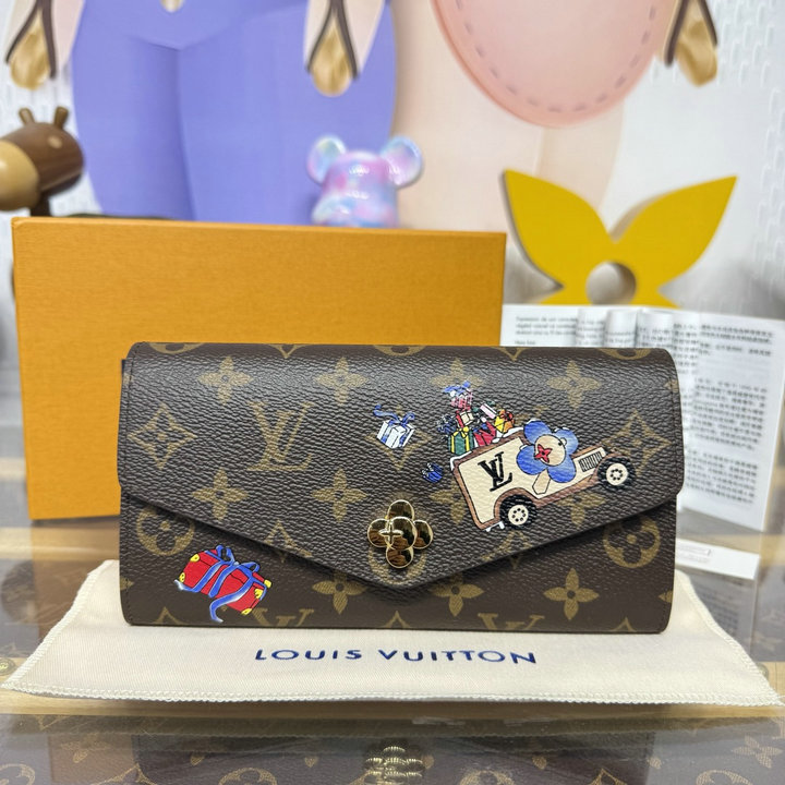 ルイヴィトン LOUISVUITTON 2026年新作 ポルトフォイユ サラ フラップ長財布 ロングウォレット モノグラム キャンバス レザー