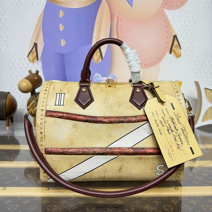 商品細詳を見る:ルイヴィトン LOUISVUITTON 2026年新作 スピーディ ソフト 30 トートバッグ ハンドバッグ ショルダーバッグ コーティッド キャンバス