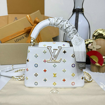 商品細詳を見る:ルイヴィトン LOUISVUITTON 2026年新作 M14165 LV x TM カプシーヌ MINI トートバッグ ショルダーバッグ カウハイドレザー