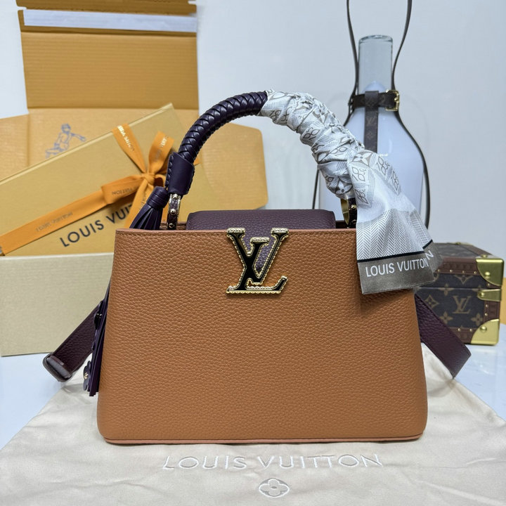 商品名称：ルイヴィトン LOUISVUITTON 2026年新作 カプシーヌ BB トートバッグ ショルダーバッグ カウハイドレザー
