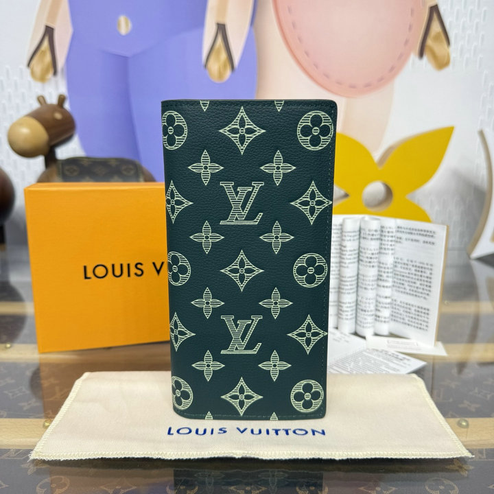 商品名称：ルイヴィトン LOUISVUITTON 2026年新作 ポルトフォイユ ブラザ 二つ折り長財布 ロングウォレット モノグラム シャドウ レザー