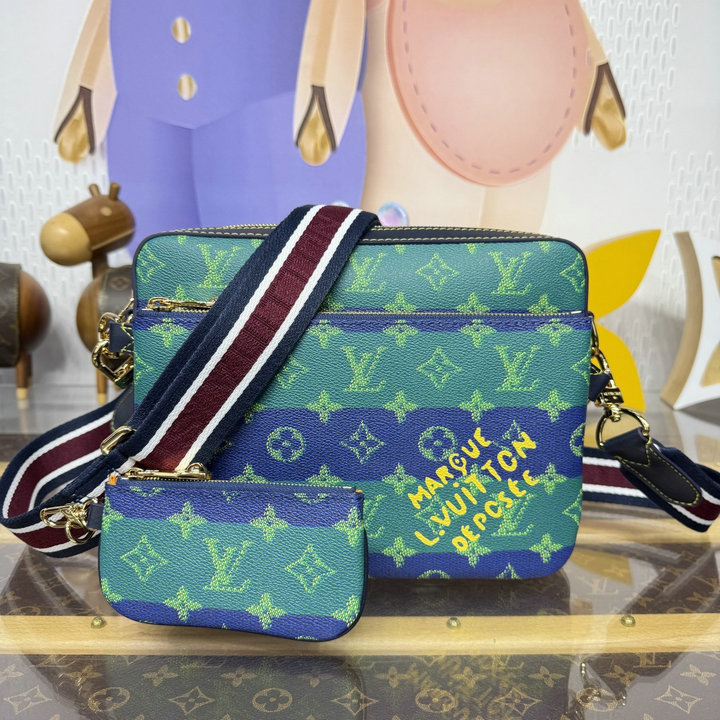 商品細詳を見る:ルイヴィトン LOUISVUITTON 2026年新作 トリオ メッセンジャーバッグ ショルダーバッグ メンズ モノグラム ヘリテージ キャンバス