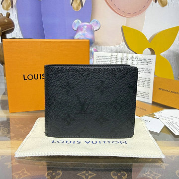 商品名称：ルイヴィトン LOUISVUITTON 2026年新作 M26744 ポルトフォイユ ミュルティプル 二つ折り短財布 ショートウォレット モノグラム ミッドナイト キャンバス