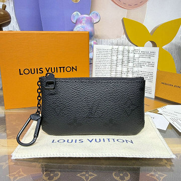 ルイヴィトン LOUISVUITTON 2026年新作 M26776 カードキーケース ポシェット クレ 小銭入れ ジッピーウォレット モノグラム ミッドナイト キャンバス