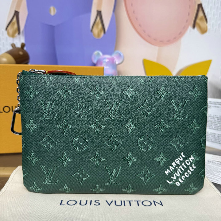 商品細詳を見る:ルイヴィトン LOUISVUITTON 2026年新作 キーポーチ クラッチバッグ 手持ちかばん モノグラム ヘリテージ キャンバス