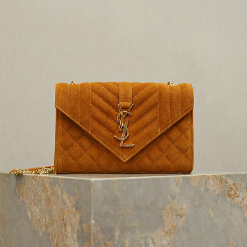 商品名称：イヴサンローラン Saint laurent YSL 2025年新作 エンベロープ スモール ショルダーバッグ チェーンポーチ マトラッセレザー