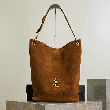 商品細詳を見る:イヴサンローラン Saint laurent YSL 2025年新作 ニキ ソフト バケットバッグ ホーボーバッグ ショルダーバッグ スエード