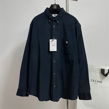 商品名称：セリーヌ CELINE 2026年新作 ロングスリーブ シャツ 开襟 ブラウス コットン レディース