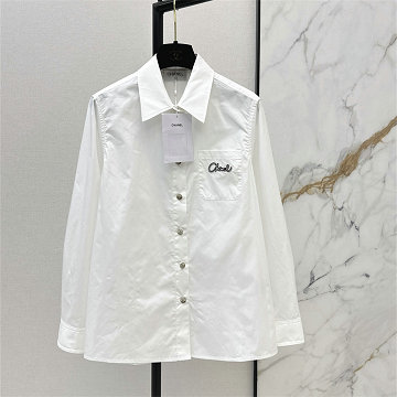シャネル CHANEL 2026年新作 ロングスリーブ シャツ 开襟 ブラウス コットン レディース