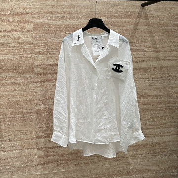 商品名称：シャネル CHANEL 2026年新作 ロングスリーブ シャツ 开襟 ブラウス コットン レディース